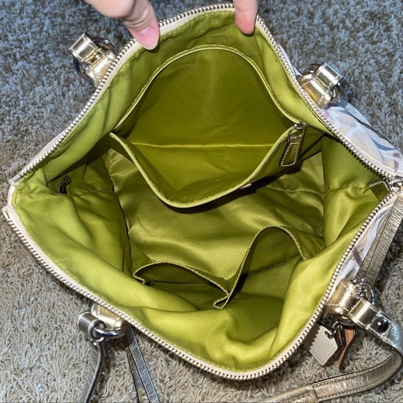 Coach Poppy Tattersall Signature Plaid Tote - Picture 15 of 15